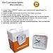 Analog Travel Alarm Clock, No Ticking, Alarm, Snooze, Light, White