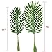 Warmter Faux Palm Leaves 5 Pack Palm Leaves Fake Faux Artificial Plant Leaves Green Single Leaf Palm for Home Kitchen Party Supplies Tropical Leaves Decorations (22 inch)