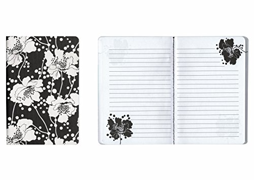 Set of 3 Florence Broadhurst Pocket Journals (Spot Floral) - 96 Lined Pages in each Notebook - 4.25" x 6.125" Notepad Size