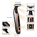 Electric Shaver Body Hair Trimmer Rechargeable Razor with Guide Combs Kebor for Precise Face, Back, Chest, Groin, Leg Hair Trimming (IPX5 Waterproof)