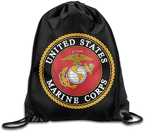 Drawstring Backpack Bag US Marine Corps