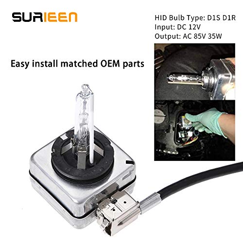 5DV 009 000-00 Xenon Hid Headlight Ballast with D1S Bulb and Wire Harness Control Unit Module Replaces 12767670 R66012 Fit for BMW, Mercedes Benz, Cadillac, Jaguar, Volkswagen, Lincoln, Chrysler, Saab - Thumbnail 5