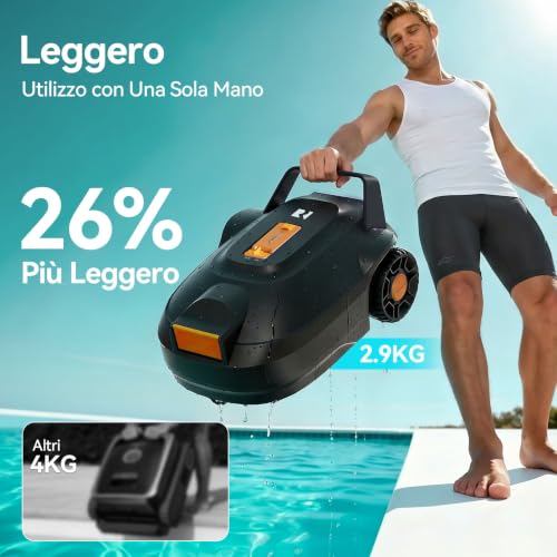 Redkey S200 Wireless Swimming Pool Robots, 180 Min Autonomy, Double Motors, Double Suction, Automatic Parking, Robot Pools Above Ground Flat Bottom Up to 100 m²