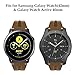 Leather Bands Compatible Samsung Galaxy Watch 42mm and Galaxy Active 40mm Band, Women 20mm Replacement Leather Strap for Samsung Galaxy Watch 42mm/Galaxy Watch Active 40mm