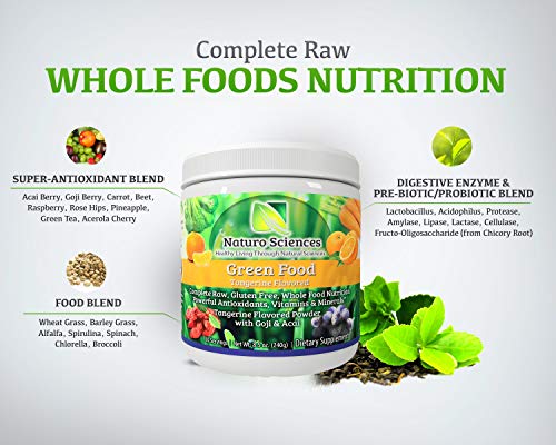 image for Naturo Sciences Raw Green Powder Superfood - 1g Natural Sugar Per Serv