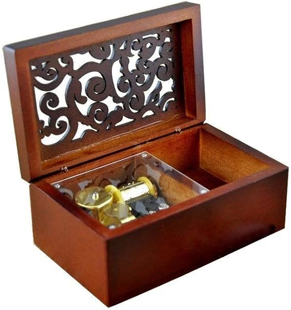 Amazon ラグジュアリー Laxury クリエイティブ エングレーブ 木製 18ノート ワインドアップ オルゴール ミュージカルトイ リリウム Lilium から アニメ エルフェンリード オルゴール おもちゃ