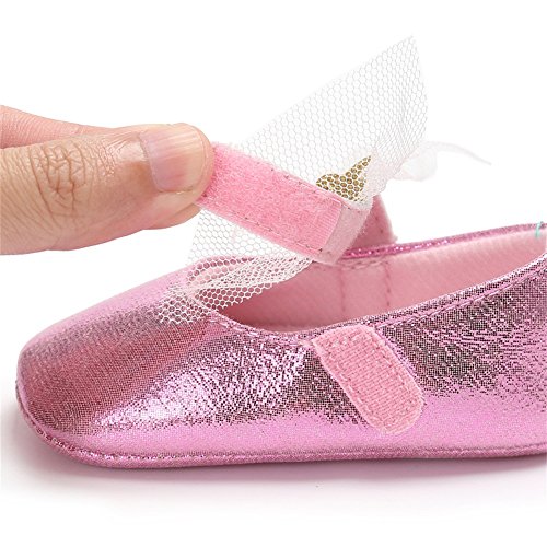 Fire Frog Baby Girls Mary Jane Shoes Stars Bow Wedding Princess Dress Costume Infant Toddlers Prewalker