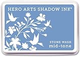 Hero Arts Rubber Stamps AF211 Shadow Ink Mid-Tone, Stone, Wash