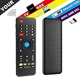 Backlit AirMouse, Penkou H1 Mini Gaming Keyboard 2.4GHz Portable Wireless Keyboard with touchpad Remote Control for Smart TV, Android TV Box, PC, HTPC, IPTV, Media Player