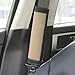 SEG Direct Black and Beige Seat Belt Pads Pack of 2