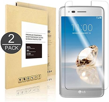 LG Aristo Screen Protector [2 Pack] - Linboll Tempered Glass Screen Protector for LG LV3/LG Aristo/LG V3 [Easy Installation] [Bubble Free] [Crystal Clear][Scratch-Resistant]