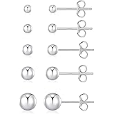 PRETOLE 8 Pairs Sterling Silver Stud Earrings for Women,14K Gold Plated Stud Earrings Set for Women Hypoallergenic Stud Earrings Cubic Zirconia Stud Earrings Small Stud Earrings for Women