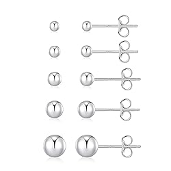 PRETOLE Sterling Silver Stud Earrings, Sterling