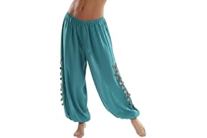 MISS BELLY DANCE Bellydancer Chiffon Harem Pants with Side Slits | Maiden Dance