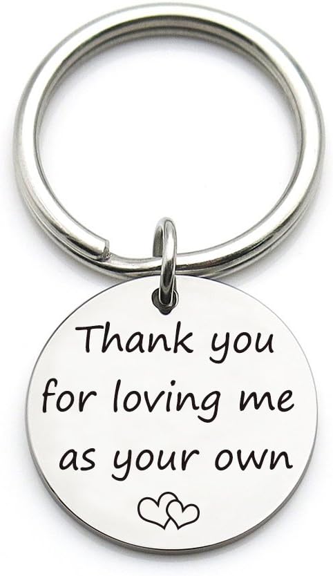 XGAKWD Step Mom Mother Gift, Thank You for Loving Me as Your Own, Mom in Law Gifts Idea for Mothers Day from Husband Daughter Son Kids
