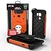 Zizo BOLT Series compatible with Samsung Galaxy S7 Active Case Military Grade Drop Tested with Tempered Glass Screen Protector Holster ORANGE BLACK