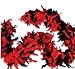Red and Black Feather Boa