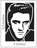 Elvis Presley the King Cut Vinyl Decal Portrait Sticker