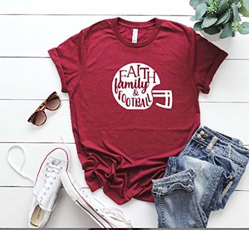 Amazon.com: women's fall t-shirt cute football tee cute ...