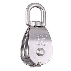 Rocaris 4 Pack M25 Double Pulley Block Stainless