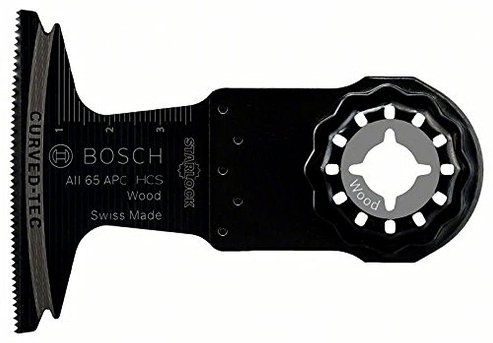 Bosch Professional 1x HCS Plunge Cutting Saw Blade AII 65 APC Wood (for Softwood, 40 x 65 mm, Accessory Multitool)