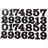 Dirt Digits High-Gloss Vinyl Motocross Numbers – Black #9, 3-Pack, AMA Competition Approved - View #14