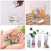 HGFF kikafok Collapsible & Expandable Plastic Vase 8 PCS and Water Beads Reusable - for Travel, Vacations, Camping, Weddings, Table Decor