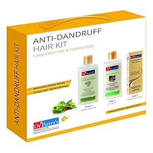 Dr Batra’s Anti Dandruff Hair Kit with Shampoo, Hair Conditioner & Hair Serum, Enriched with natural extracts of Thuja…