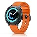 ANCOOL Compatible Gear Sport Band Replacement 20mm Silicone Watch Band Compatible Gear Sport/Galaxy Watch (42mm)/Ticwatch E/Ticwatch 2/Vivoactive 3 Watch - Large Orange