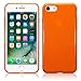 iPhone 8 / iPhone 7 Covers, Terrapin iPhone 8 Case - TPU Gel - Slim Design - Durable Shock Absorbing - Back Protector - Solid Orange