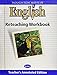 English Reteaching Workbook, Grade 4, Teacher's Annotated Edition