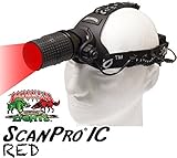 Wicked Lights ScanPro IC Night Hunting Headlamp with RED Intensity Control LED for coyote, predator, and hog hunting