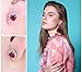 JewelryPalace Heart Of Ocean 3.8ct Created Red Ruby Halo Stud Earrings for Women, Love Forever 14k White Gold Plated 925 Sterling Silver Earrings for Her, Gemstone Jewelry Set for Women
