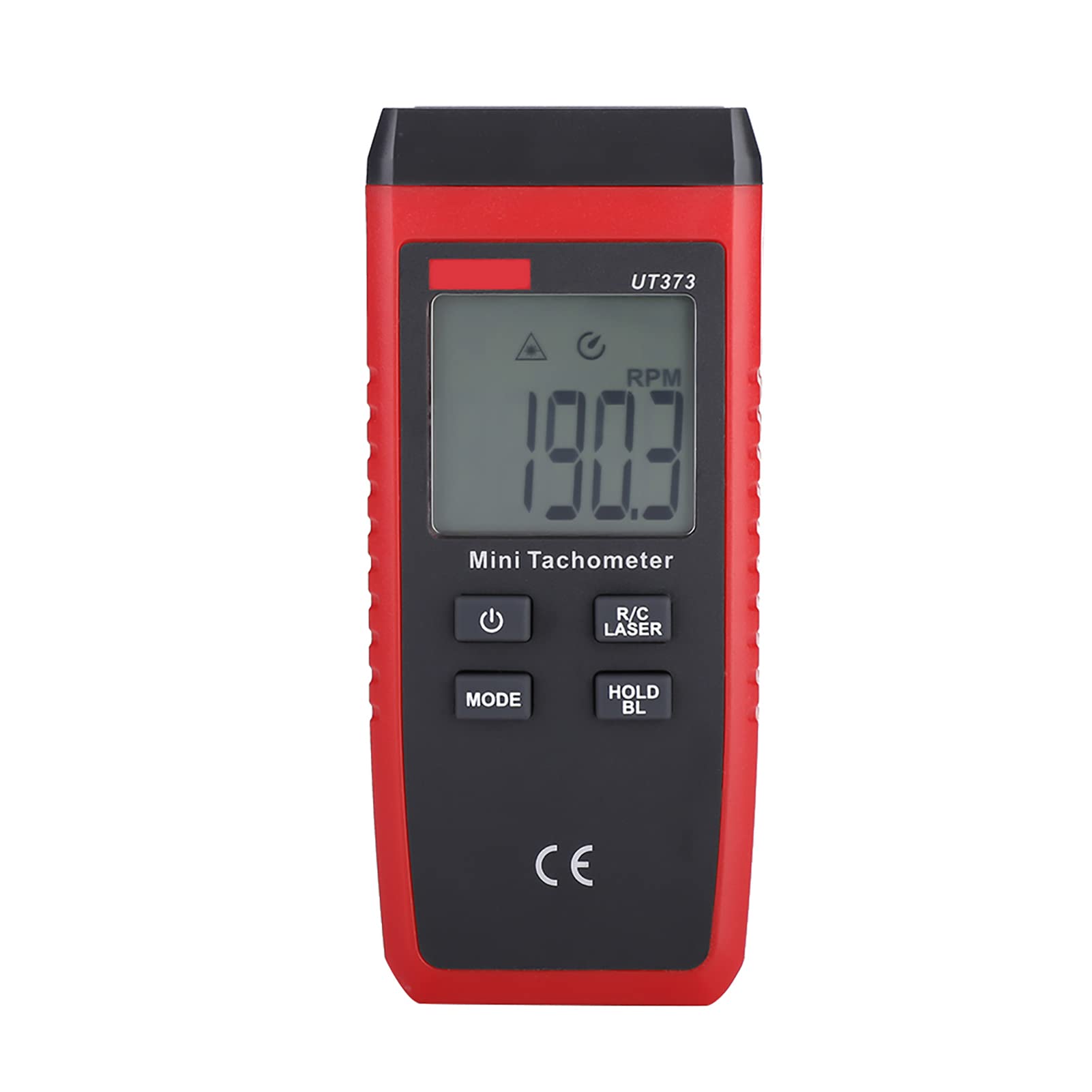 Oumefar UT373 Digital Tachometer Non Contact Speed Meter Rotation Tester LCD Digital Counter Handheld Tachometer Photo Tach Meter for Industrial