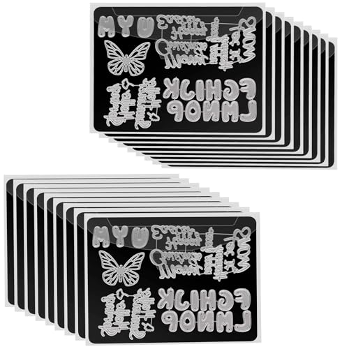 UNIMEIX 60 Pcs 9.2 x 6.9 Inch Large Magnetic Sheets for Die Storage Stamp and Die Storage Pockets Die Cut Storage for Card Making (30 Pcs Sheets+ 30 Pcs Bags,0.9 mm Thickness