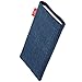 fitBAG Jive Blue Custom Tailored Sleeve for Apple iPhone X/Xs | Made in Germany | Fine Suit Fabric Pouch case Cover with Microfibre Lining for Display Cleaning