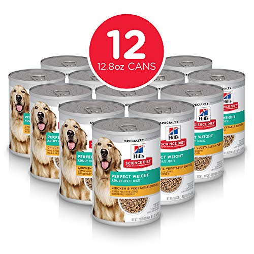 Hills-Science-Diet-Canned-Wet-Dog-Food-Adult-Perfect-Weight-for-Weight-Management-Chicken-Vegetable-Recipes-Pack-of-12