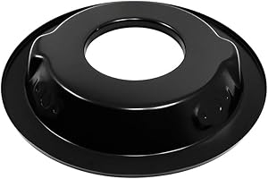 Assault Racing Products A2195B-PBK 14" Round Black Steel Air Cleaner Drop Base