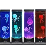 Gifts for Kids Men Women Dad Mom Electric Jellyfish Night Light Home Office Room Desk Decor Lamp for Christmas Thanks Giving Holiday Birthday