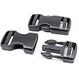 Baitoo Quick Side Release Buckle,Heavy Duty Plastic Snap Buckle Clip Clasp Fasteners Backpack Buckle Replacment for Strap