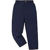 Boys School Uniform Pants Casual Stretch Chino Boys' Pants with Elastic Waistband