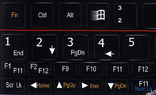 NETBOOK FRENCH-BELGIAN KEYBOARD STICKERS BLACK BACKGROUND FOR MINI LAPTOPS