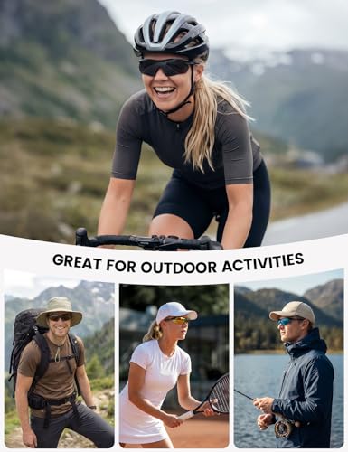 Lamicall 22g Polarizados Lentes para Correr - UV400 Protección, TR90 Marco, Lentes Deportivos Hombre Mujer, Gafas de Sol para correr, Ciclismo, Pesca Golf Manejar