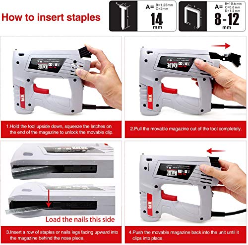 2 Electric+KeLDE+Stapler+Adjustable+Staples
