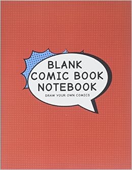 Blank Comic Book Notebook: Create Your Own Comic Book Strip, Variety of Templates For Comic Book Drawing, Vintage Red-[Professional Binding]
