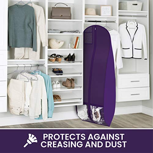 Wedding Dress Garment Bag 16 inch Gusset, with Shoe Pockets and Handle