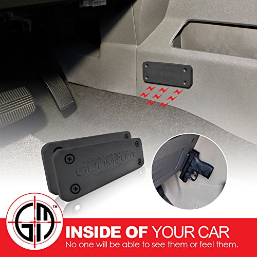 Gun Magnet Mount - 2-PACK | Magnets Holdes|Strongest on the Market 45 Lbs Rated | Firearm Accessory | Safe or Vault Mount | Car Mount Truck Mount | Safe | SOFT Rubber Coated Magnetic Holster Conceal