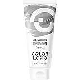 COLORLOMO Semi Permanent Hair Color - 6 oz Color Depositing Conditioner with Shea Butter & Almond Oil- Color Conditioner Depositing Hair Mask - Vegan, Paraben, Ammonia & Sulfate Free-Silver