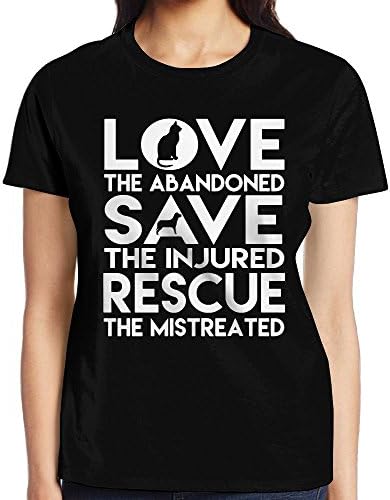 Dog Rescue Animal Cat Rescue Summer Cool Woman Short Sleeve Tee Shirt