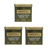 Twinings Green Gunpowder Loose Tea Tin, 100 Gram - Pack of 3